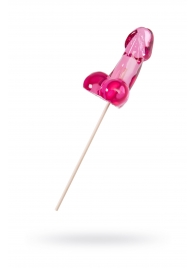 Розовый леденец в форме члена со вкусом айриш крим - 80 гр. - Sosuчki - купить с доставкой в Черкесске