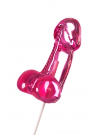 Розовый леденец в форме члена со вкусом айриш крим - 80 гр. - Sosuчki - купить с доставкой в Черкесске