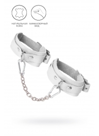 Белые мини-оковы со скруглёнными углами - Pecado - купить с доставкой в Черкесске