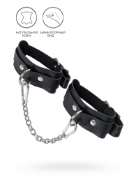Черные мини-оковы со скруглёнными углами - Pecado - купить с доставкой в Черкесске