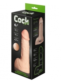 Телесный фаллоудлинитель с мошонкой Cock Next - 17 см. - LOVETOY (А-Полимер) - в Черкесске купить с доставкой