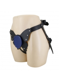 Синие трусики харнесс с платформой Caludio II - Baile - купить с доставкой в Черкесске