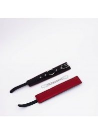 Черно-красные кожаные оковы - Crazy Handmade - купить с доставкой в Черкесске