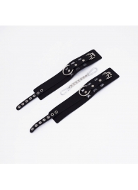 Черные кожаные оковы Sex - Crazy Handmade - купить с доставкой в Черкесске