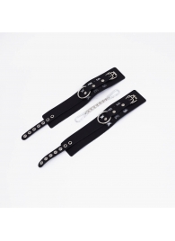 Черные кожаные оковы Sex - Crazy Handmade - купить с доставкой в Черкесске