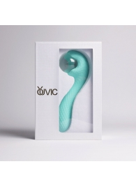 Бирюзовый вибромассажёр с деликатными токами - Youvic - купить с доставкой в Черкесске