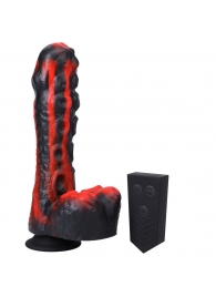 Черно-красная мини-машина на присоске Tendril Thruster - 21,6 см. - Doc Johnson - купить с доставкой в Черкесске