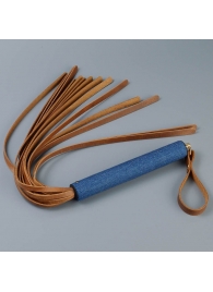 Плеть с джинсовой ручкой «Дикий Запад» - 60 см. - Sitabella - купить с доставкой в Черкесске