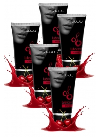 Набор из 5 съедобных лубрикантов JUJU со вкусом вишни - JuJu - купить с доставкой в Черкесске