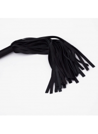 Черный кожаный флоггер - 45 см. - Crazy Handmade - купить с доставкой в Черкесске