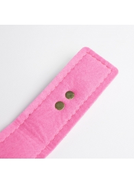 Черно-розовый ошейник с золотистой фурнитурой - Crazy Handmade - купить с доставкой в Черкесске