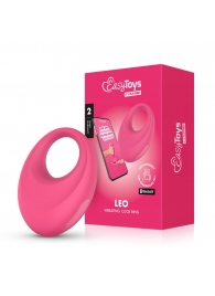 Розовое интерактивное эрекционное виброкольцо Leo - Easy toys - в Черкесске купить с доставкой