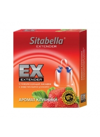 Стимулирующая насадка Sitabella Extender  Клубника - Sitabella - купить с доставкой в Черкесске