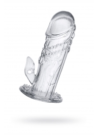 Прозрачная насадка на пенис Uco - 13 см. - A-toys - в Черкесске купить с доставкой
