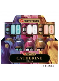 Набор из 15 мастурбаторов Catherine Olga - Baile - в Черкесске купить с доставкой