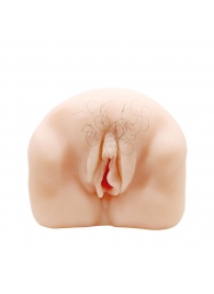 Телесный мастурбатор-вагина с оволосением и вибрацией - Baile - в Черкесске купить с доставкой