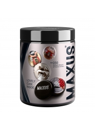 Черные утолщенные презервативы MAXUS Extra Strong с железным кейсом - 15 шт. - Maxus - купить с доставкой в Черкесске