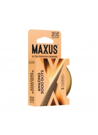 Точечные презервативы MAXUS 2000 Amazing Dots с железным кейсом - 3 шт. - Maxus - купить с доставкой в Черкесске