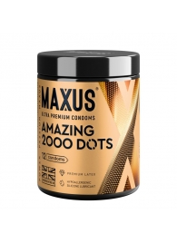 Точечные презервативы MAXUS 2000 Amazing Dots с железным кейсом - 12 шт. - Maxus - купить с доставкой в Черкесске
