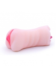 Телесный двусторонний мастурбатор - вагина и ротик - Boys of Toys - в Черкесске купить с доставкой