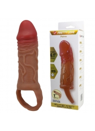 Реалистичная насадка на член Peirre - 15,5 см. - Baile - в Черкесске купить с доставкой