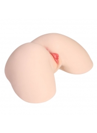 Мастурбатор-полуторс с двойным слоем материала и вибрацией Jenny Onahole Real Hips - KOKOS - в Черкесске купить с доставкой