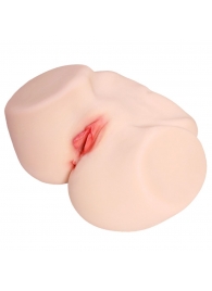 Мастурбатор-полуторс с двойным слоем материала Jenny Onahole Real Vagina - KOKOS - в Черкесске купить с доставкой