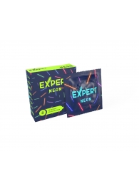 Светящиеся в темноте презервативы Expert Neon - 3 шт. - Expert - купить с доставкой в Черкесске