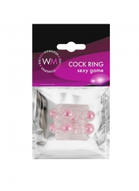 Прозрачная насадка на пенис с цветными шариками - Erowoman-Eroman - в Черкесске купить с доставкой