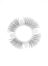 Эластичное кольцо с «ресничками» и 4 шариками - Sextaz - в Черкесске купить с доставкой