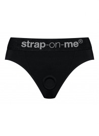 Черные трусики для насадок Heroine Lingerie Harness - size XL - Strap-on-me - купить с доставкой в Черкесске