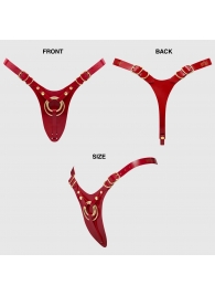 Красный пояс для фиксации насадок Strap-On-Me Leatherette Harness Fabulous - Strap-on-me - купить с доставкой в Черкесске