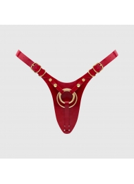Красный пояс для фиксации насадок Strap-On-Me Leatherette Harness Fabulous - Strap-on-me - купить с доставкой в Черкесске