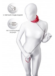 Красный ошейник с подкладкой из меха - ToyFa - купить с доставкой в Черкесске