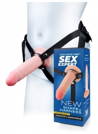 Мужской полый страпон на регулируемых ремнях - 18,5 см. - Sex Expert - купить с доставкой в Черкесске