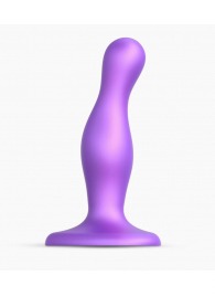 Фиолетовая насадка Strap-On-Me Dildo Plug Curvy size S - Strap-on-me - купить с доставкой в Черкесске