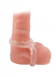 Прозрачное двойное эрекционное кольцо - Sex Expert - в Черкесске купить с доставкой