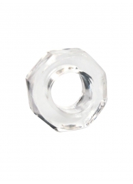 Прозрачное эрекционное кольцо в форме гайки - Sex Expert - в Черкесске купить с доставкой