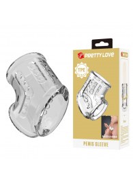 Прозрачная насадка на пенис и мошонку - Baile - в Черкесске купить с доставкой