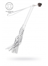 Белая кожаная плеть - 50 см. - Pecado - купить с доставкой в Черкесске