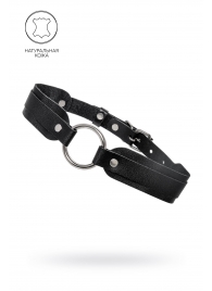 Черный кожаный чокер-ошейник со скруглёнными углами - Pecado - купить с доставкой в Черкесске
