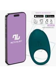 Зеленое интерактивное виброкольцо Ringo - Intoyou - в Черкесске купить с доставкой