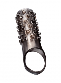 Дымчатая насадка на пенис с выпуклостями - 12 см. - Sex Expert - в Черкесске купить с доставкой