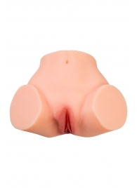 Телесный реалистичный мастурбатор-полуторс с 2 любовными входами - No Name - в Черкесске купить с доставкой