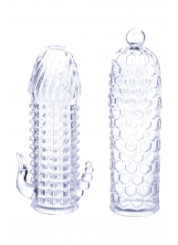 Набор из 2 прозрачных насадок на член Seductive Tickler Sleeves Set - NMC - в Черкесске купить с доставкой