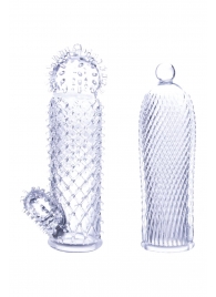 Набор из 2 прозрачных насадок на член Seductive Tickler Sleeves - NMC - в Черкесске купить с доставкой