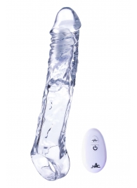 Прозрачная насадка-удлинитель Length Enhancer With Bullet с подхватом - 22,3 см. - NMC - в Черкесске купить с доставкой