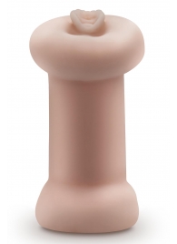 Телесный люминесцентный двусторонний мастурбатор Tasha - Blush Novelties - в Черкесске купить с доставкой