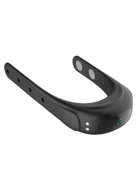 Черное эрекционное виброкольцо на ремешках - Boys of Toys - в Черкесске купить с доставкой