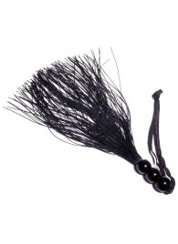 Черная силиконовая плетка - 25,4 см. - Boys of Toys - купить с доставкой в Черкесске